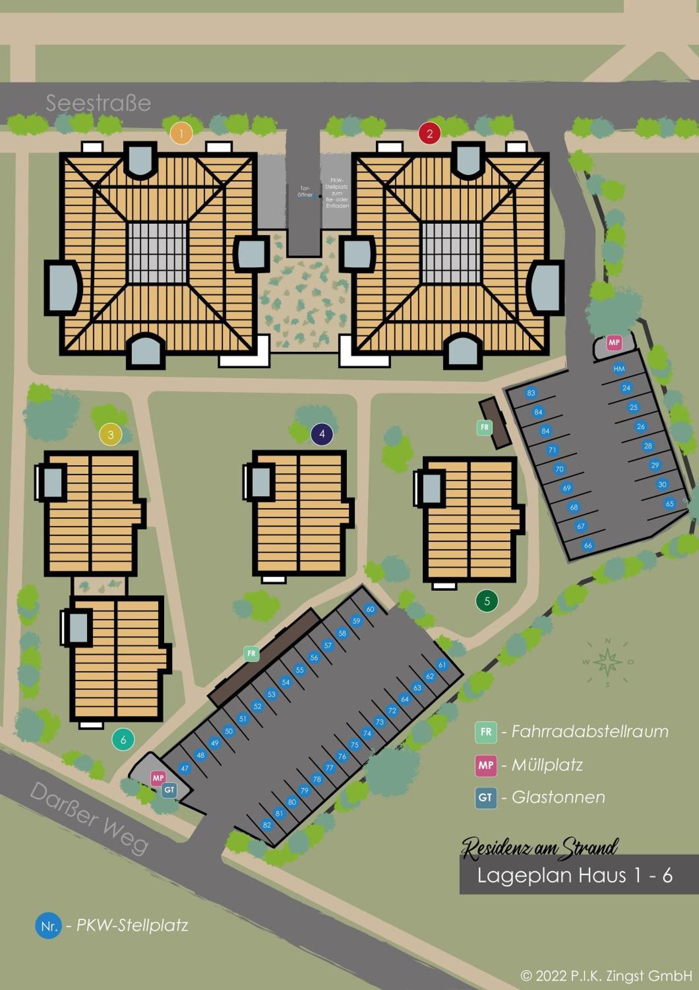 Residenz Am Strand Wohnung 2-36 Цингст Экстерьер фото